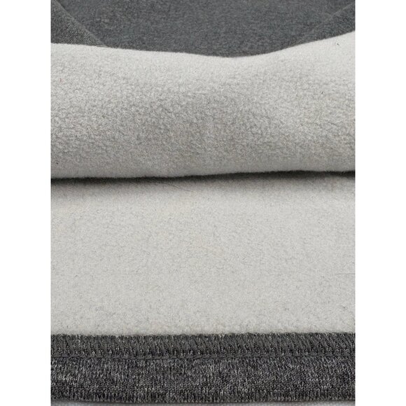 LL Bean Men's L Reg 1/4 Zip Hooded Tech Sweater Fleece Grey Slightly Fitted - Picture 8 of 15